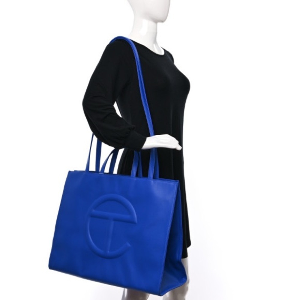 Telfar Blue Shopping Bag